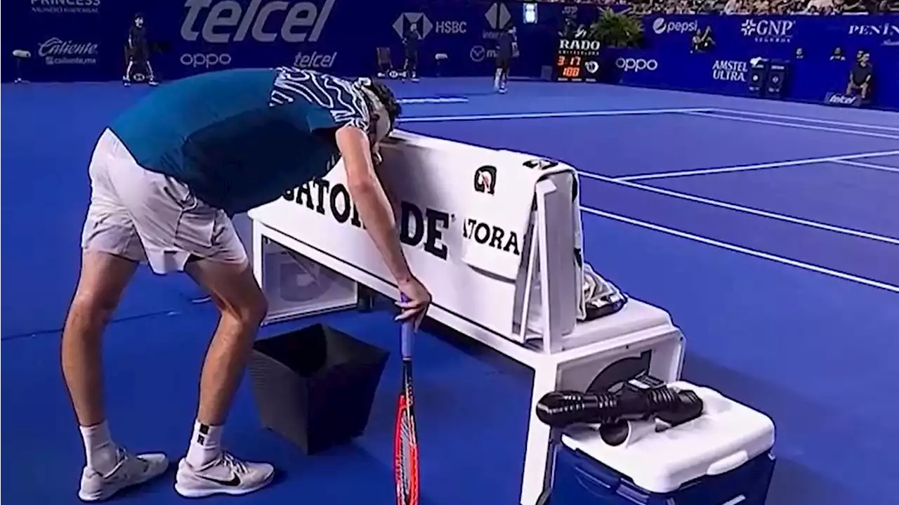 Gun's gross mid-match act in three-set epic