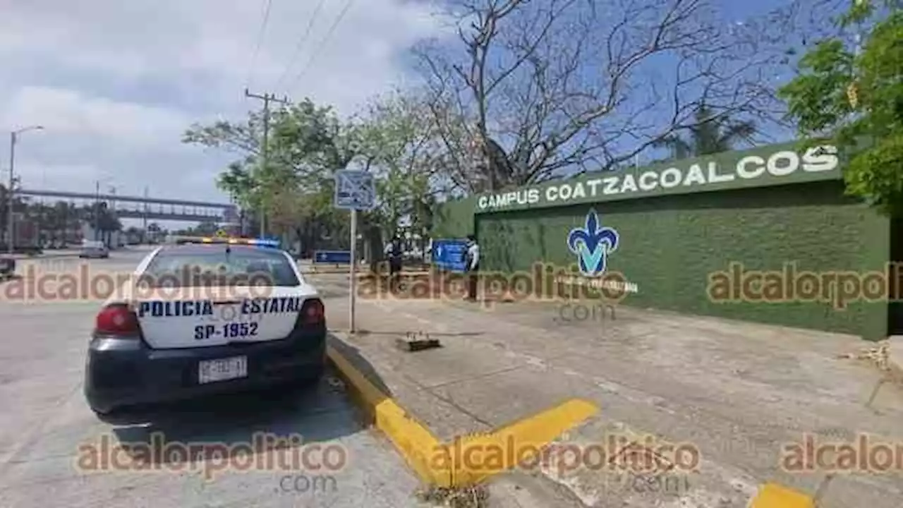 Rumor de ataque armado a Facultad UV moviliza a policías, en Coatzacoalcos