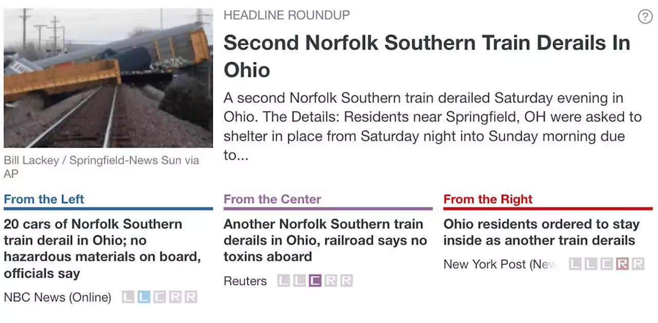 Second Norfolk Southern Train Derails In Ohio