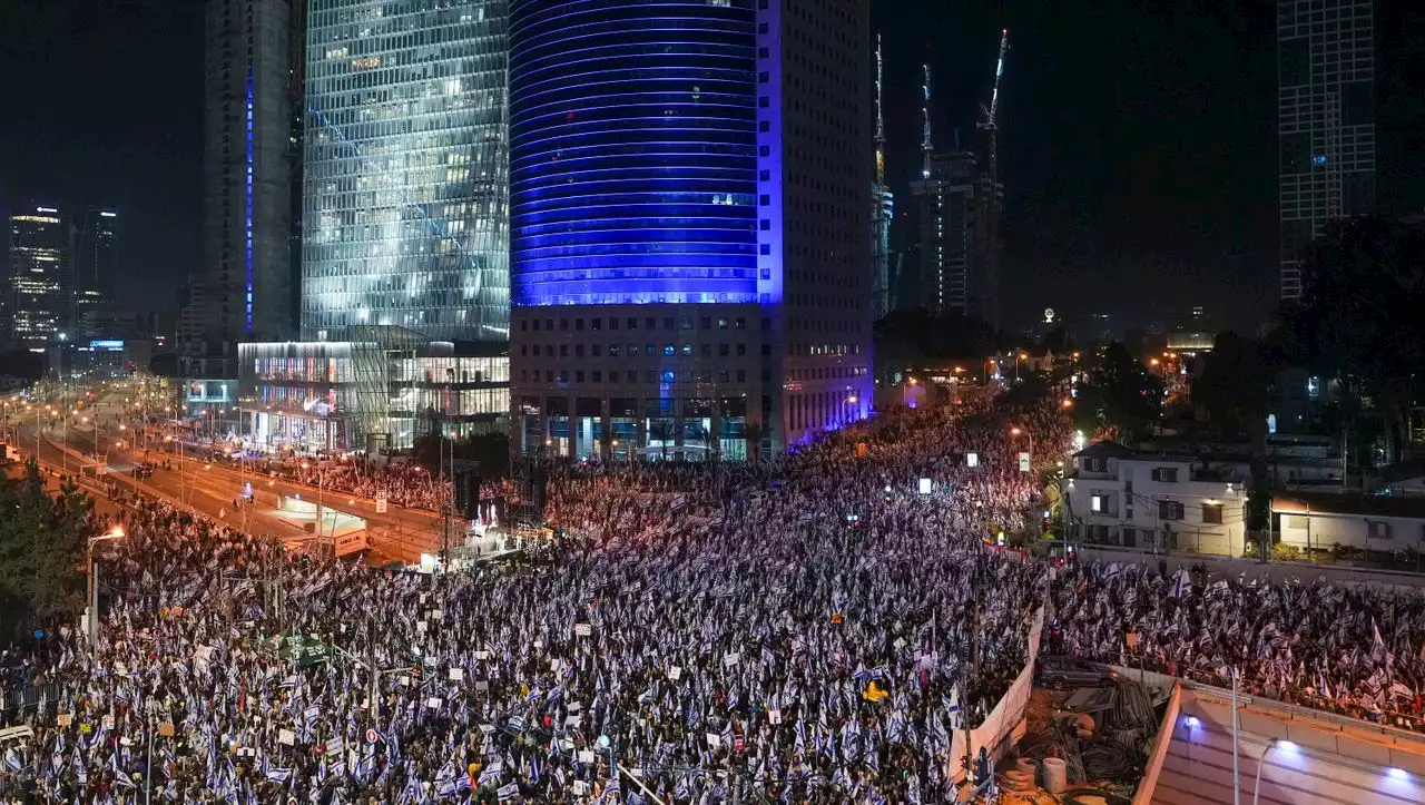 Proteste in Israel reißen nicht ab: 160.000 Demonstranten gehen gegen Justizreform in Tel Aviv auf die Straße