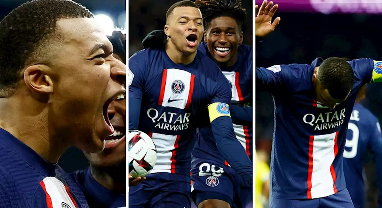 Mbappé slog nytt målrekord - PSG besegrade Nantes