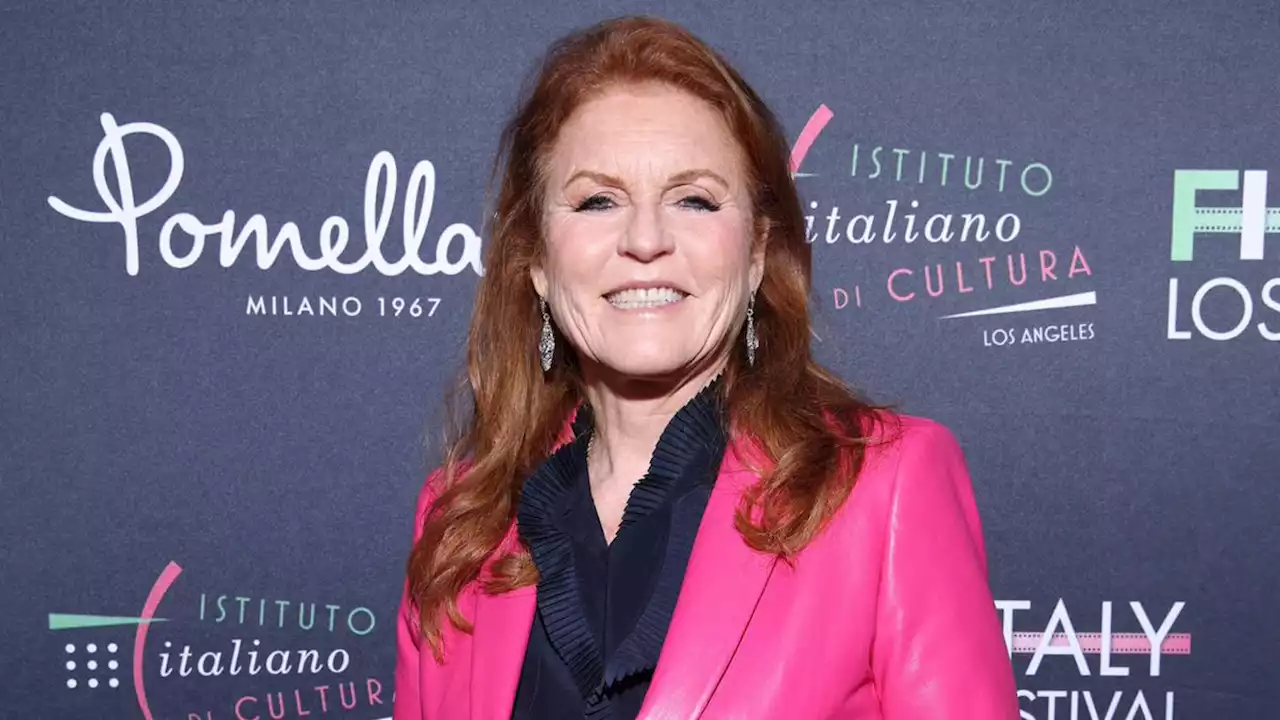 Sarah Ferguson in pinkfarbenem Knaller-Look beim Filmfest