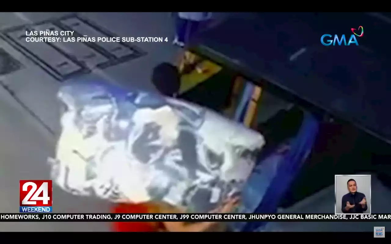 Bultu-bultong mga damit na nagkakahalaga ng P132K, ninakaw at isinakay ng mga kalalakihan sa e-trike sa Las Piñas