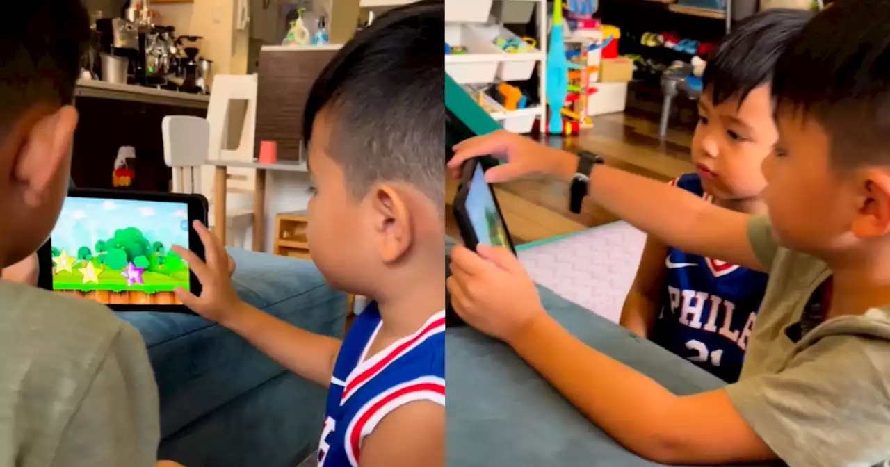 Iya Villania, Drew Arellano's son Primo helps brother Leon learn the alphabet