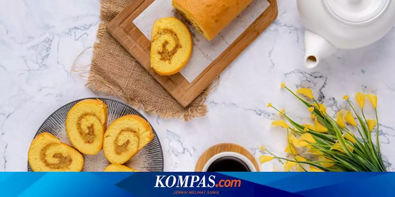 Resep Bolu Gulung Kukus Motif Tutul Cokelat, Lembut Maksimal