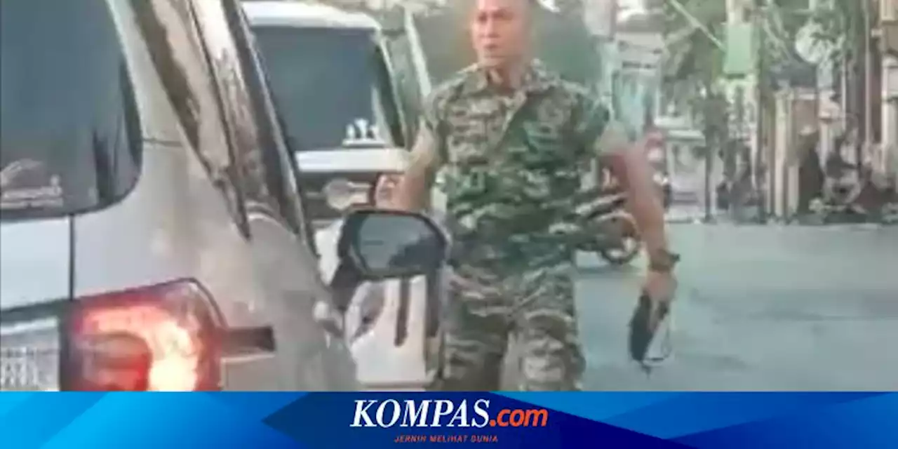 Viral, Video Oknum Prajurit TNI Bentak Pengemudi Sienta Sambil Keluarkan Sajam