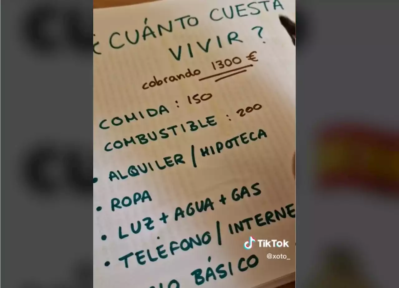 Cobrar 1.300 euros y 'vivir como un rey': este es el vídeo viral que está indignando a los usuarios de TikTok