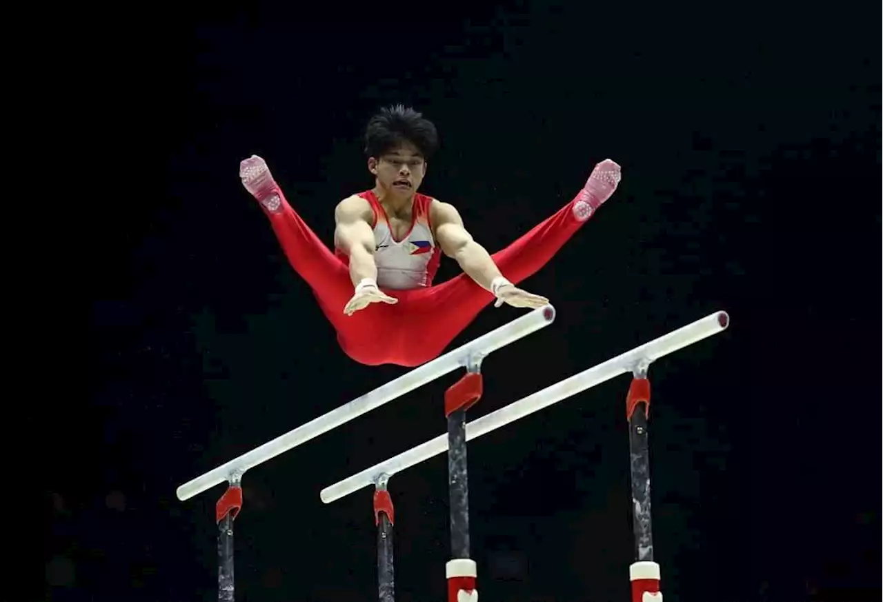 Carlos Yulo captures parallel bars silver in Doha