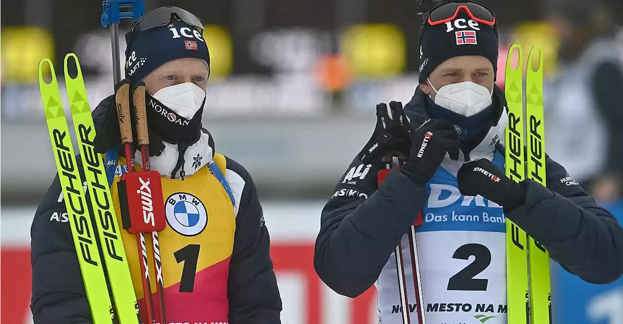 Biathlon: Bö-Brüder trotz positiver Corona-Tests zu Doppelsieg