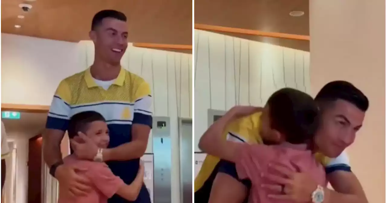 Emocionante encuentro entre niño que sobrevivió a terremoto en Siria y su ídolo Cristiano Ronaldo