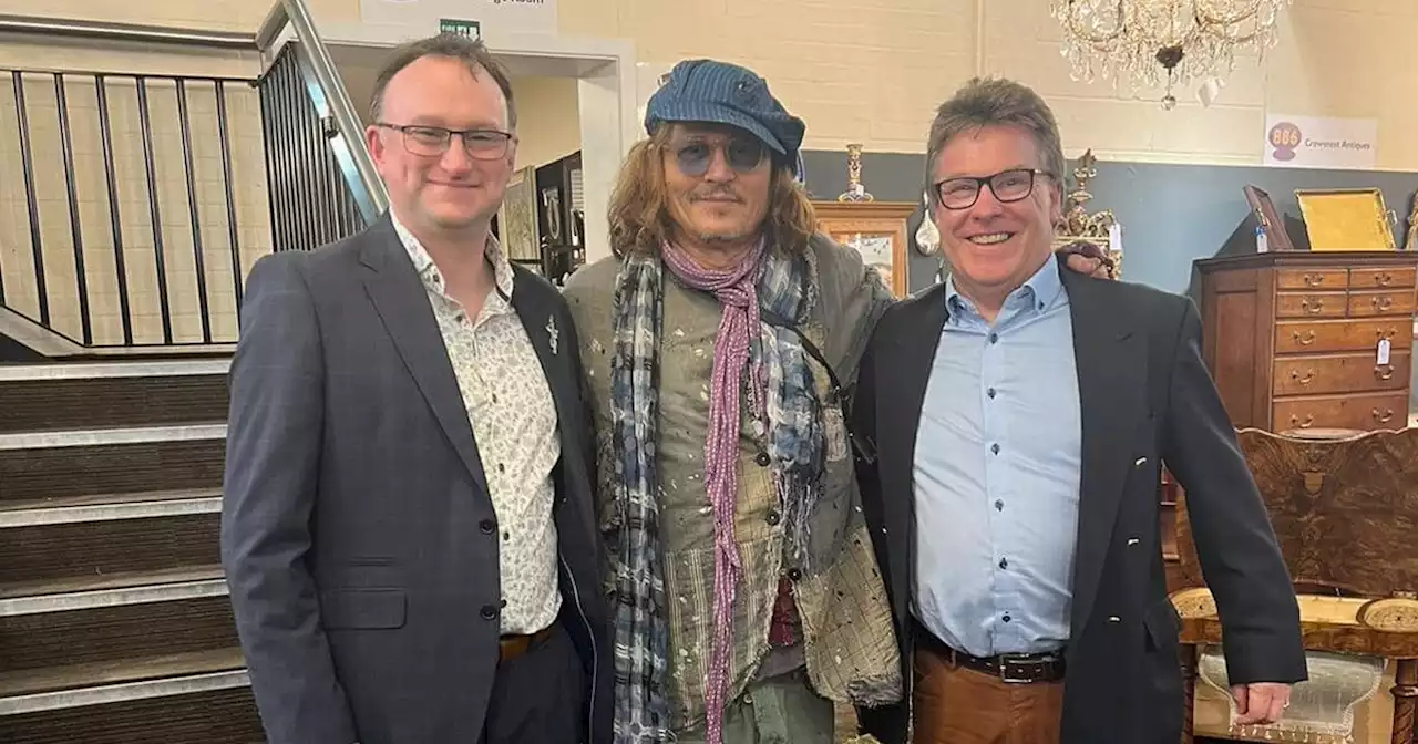 Johnny Depp leaves staff star struck in visit to antique centre