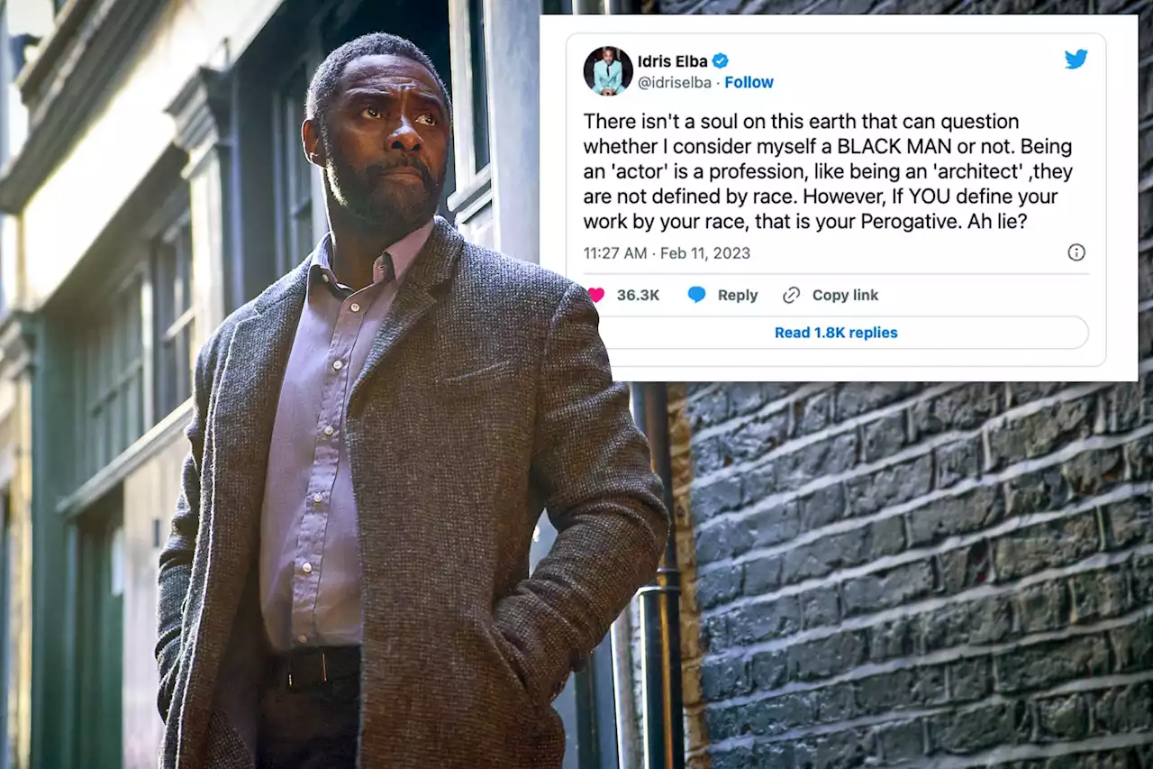 Idris Elba responds to criticism after not calling himself a ‘black actor’