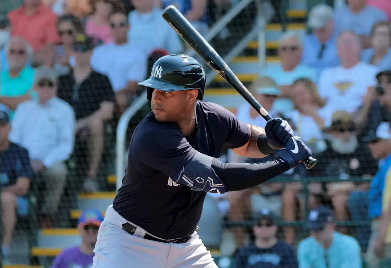 Yankees battling for left-field spot put on show in spring training loss