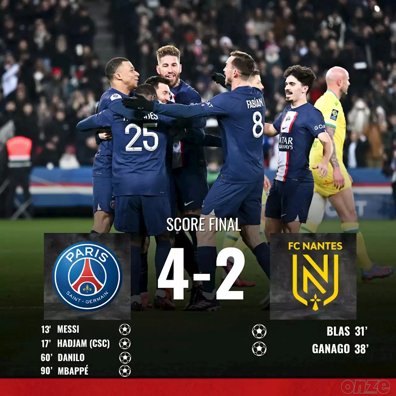 🚨 PSG – Nantes : Paris s’impose avec un Mbappé record mais perd Marquinhos et Mukiele !