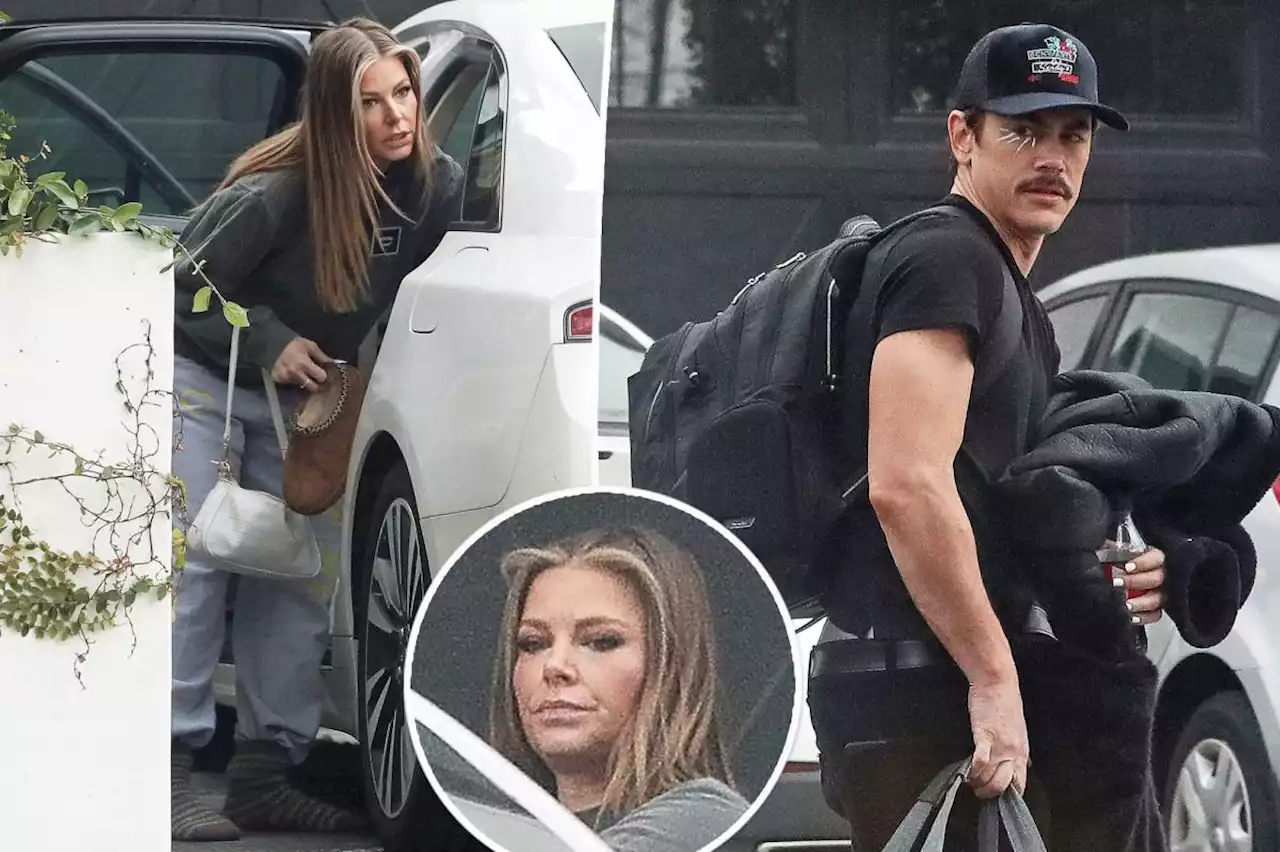 Shoeless Ariana Madix awkwardly tries to avoid cheating Tom Sandoval