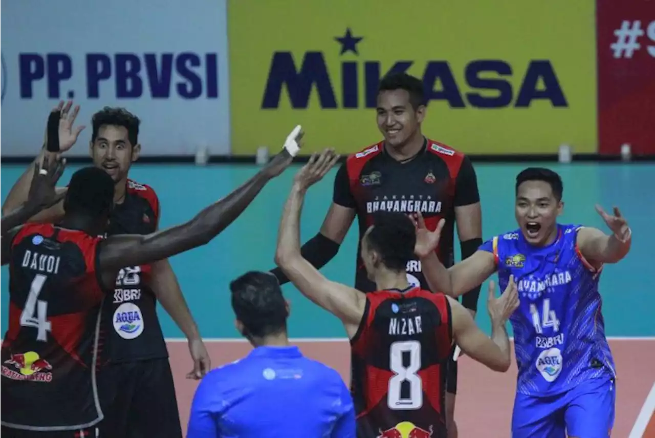 Tundukkan STIN BIN, Bhayangkara Presisi Buka Peluang ke |em|Grand Final|/em| Proliga 2023 |Republika Online