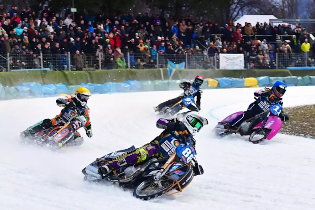 Eisspeedway Berlin: Max Niedermaier fuhr überragend