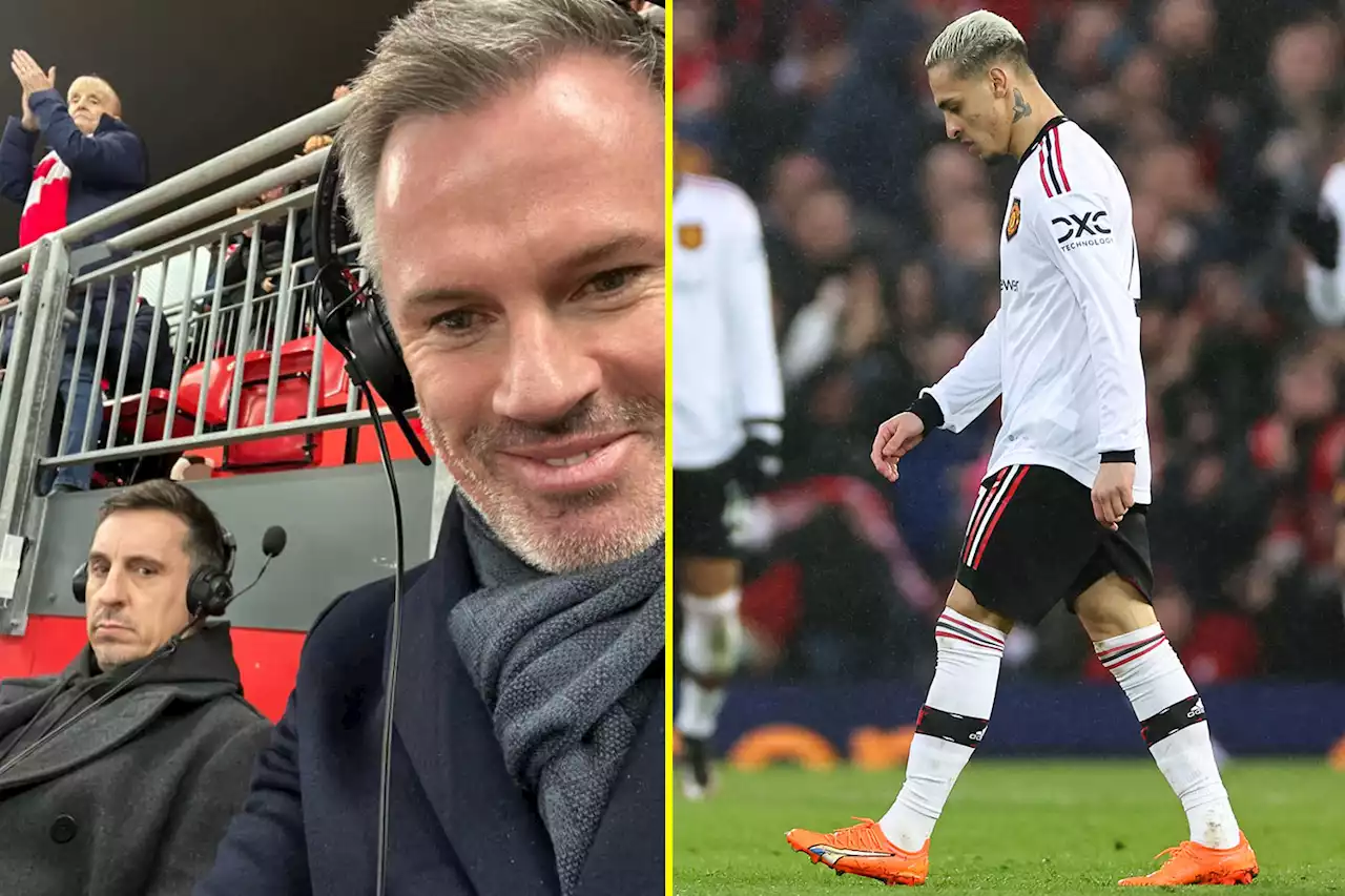 Carragher trolls Neville, who slams Man United's defending as Liverpool hit SEVEN