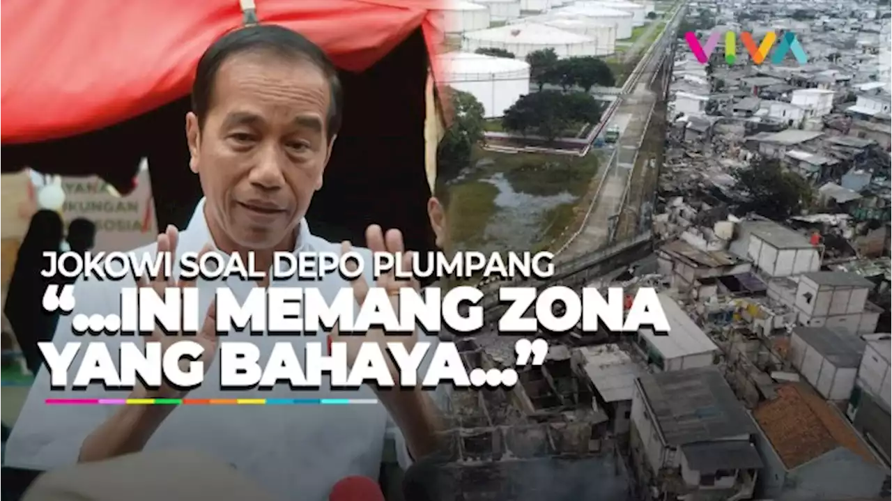 Tengok Warga Plumpang, Jokowi: Harusnya Zona Air - Vlix.id