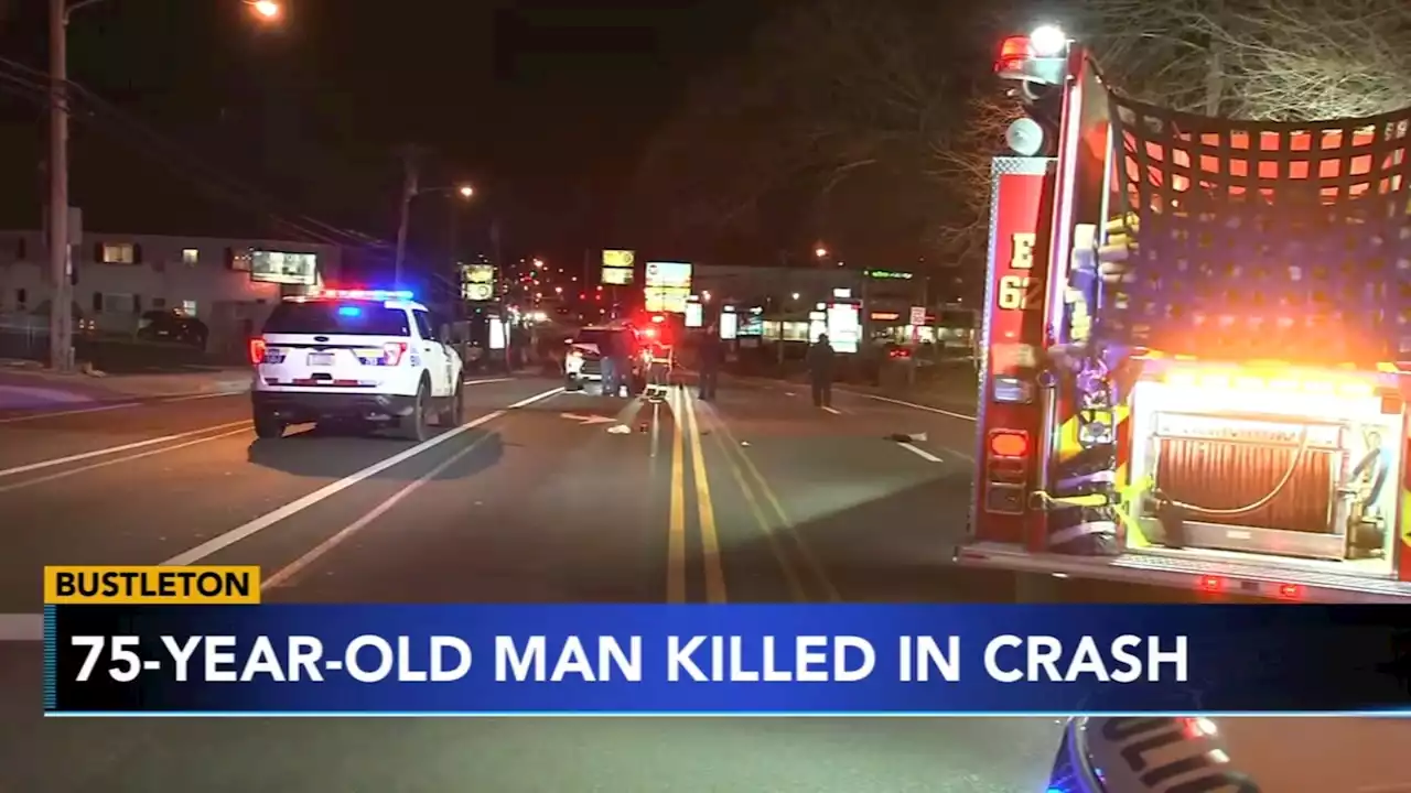 Man, 75, dies after being struck by driver in Philadelphia's Bustleton neighborhood