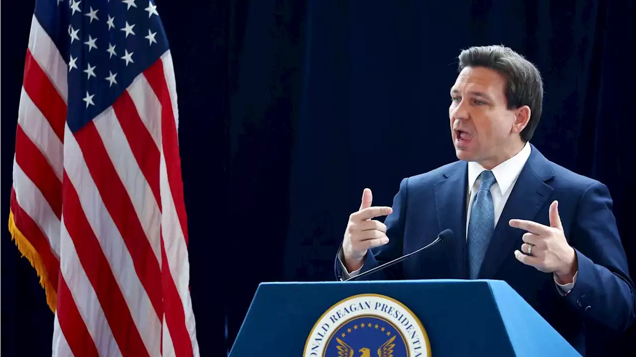 Florida Gov. Ron DeSantis gives speech in California 1 year out from state GOP primary