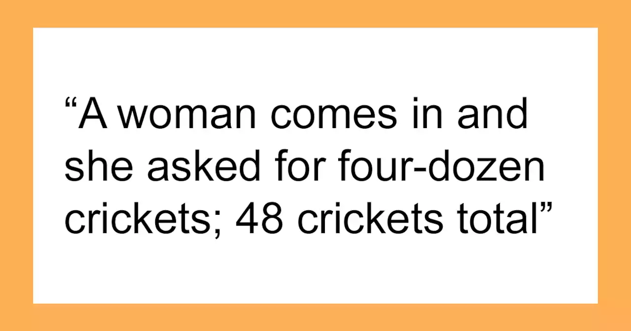 Karen Insists Pet Store Worker Must Count Each Live Cricket, They Maliciously Comply And She Ends Up Leaving The Store Embarrassed