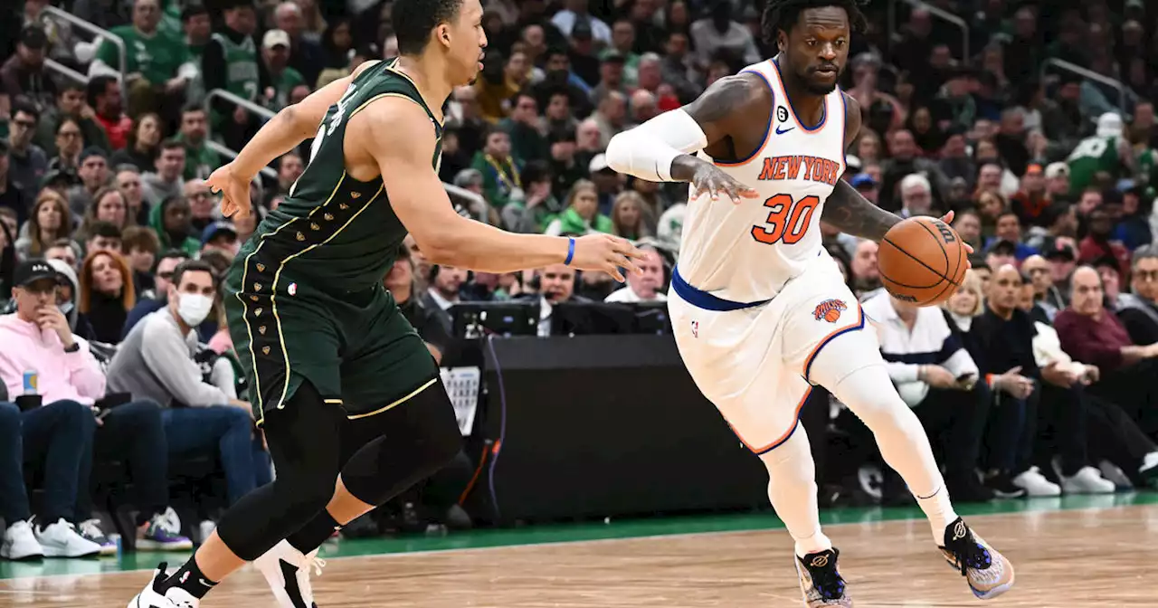 Knicks pull off effort of the season, defeat Celtics in double-OT without injured Jalen Brunson