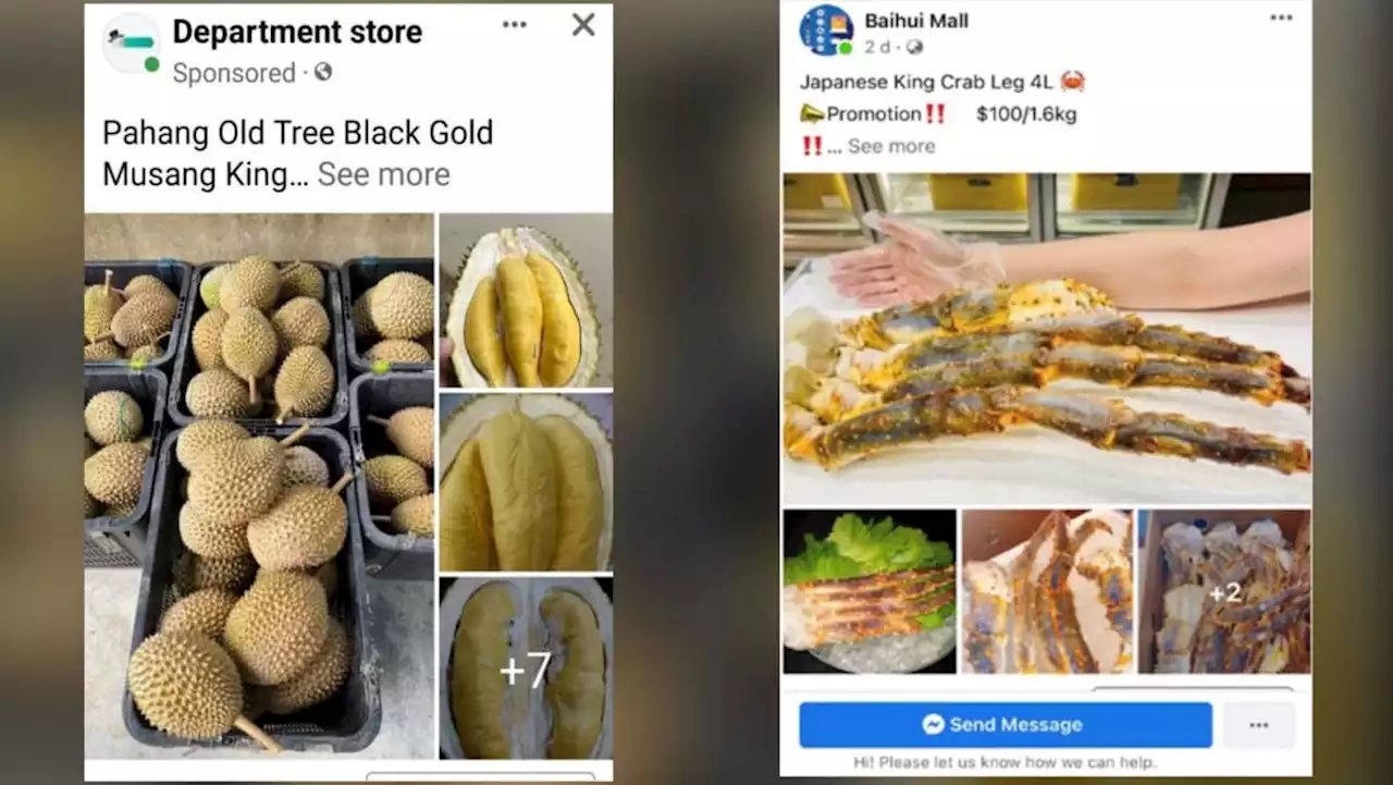 Victims scammed of S$20,000 trying to buy durian, wagyu beef from online platforms