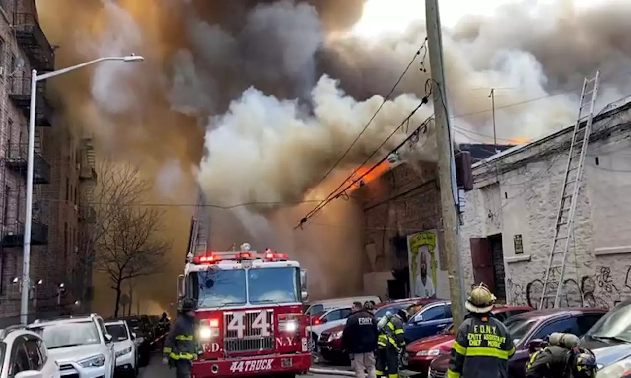 Scooter lithium battery investigated as cause of 5-alarm Bronx blaze, fire department says