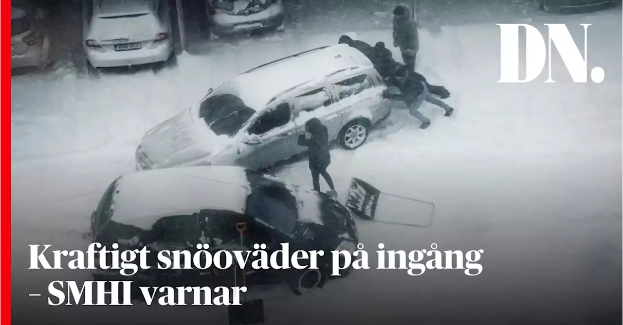 Kraftigt snöoväder på ingång – halva Sverige drabbas