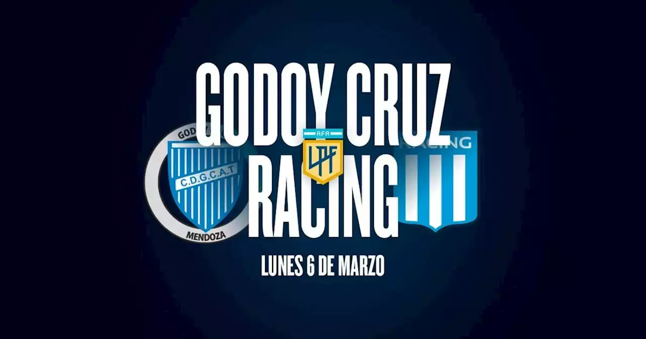 Godoy Cruz - Racing: hora, TV y posible formaciones