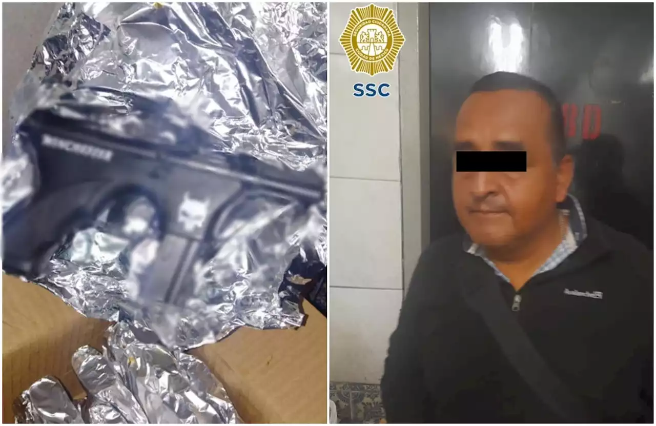 Vendía pistolas por WhatsApp y las repartía en el Metro; SSC-CDMX lo detiene