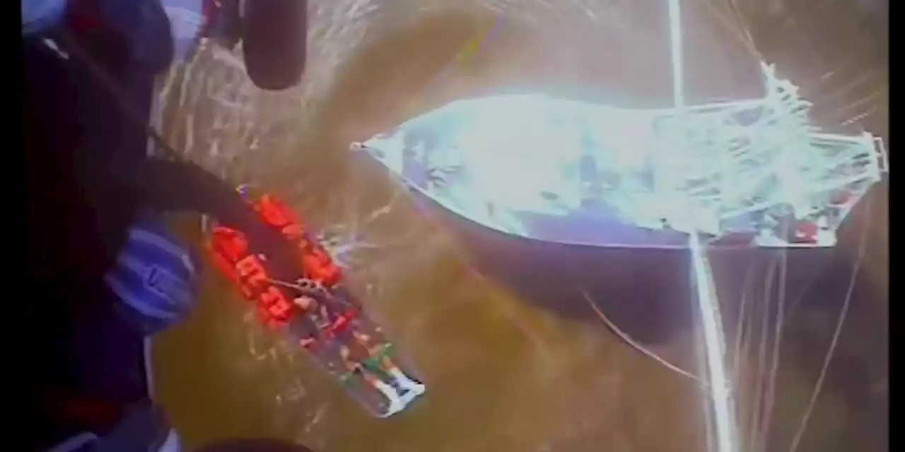 Coast Guard rescues several from a distressed vessel off Dauphin Island