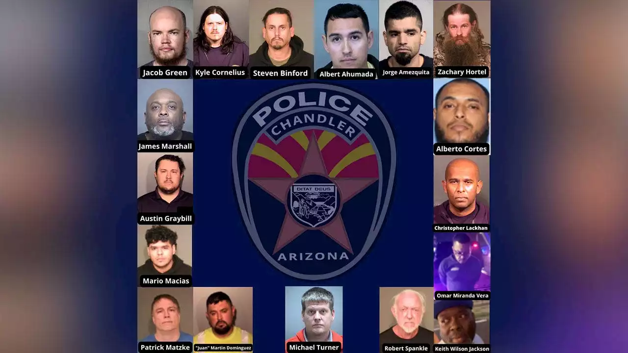 Arizona police arrest 17 men in Phoenix suburb during multi-week sex crime operation