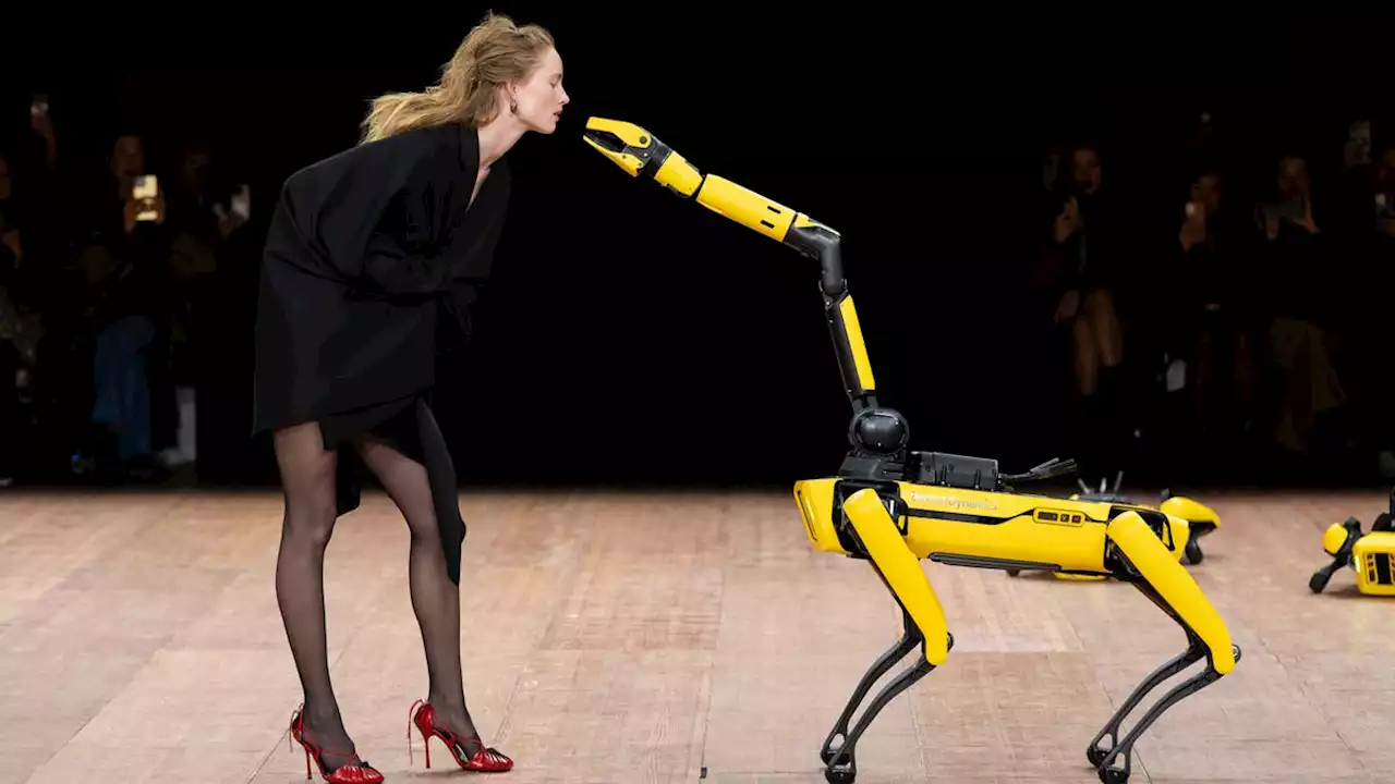 Was Not Expecting Paris Fashion Week to Feature Police Surveillance Robots