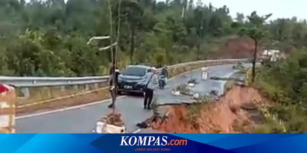 Jalan di Batam Amblas Setelah Terus Diguyur Hujan, Tak Bisa Dilewati Mobil