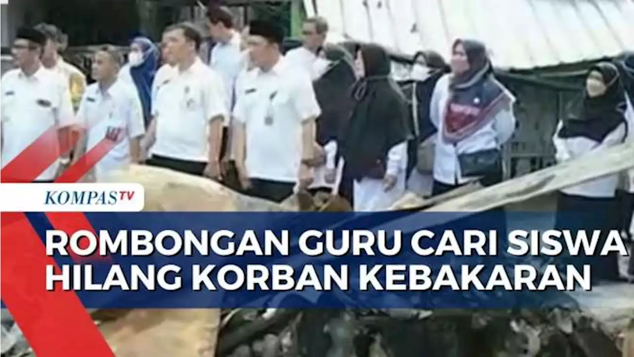 Cari Siswanya yang Hilang Akibat Kebakaran Pertamina, Rombongan Guru Datangi Lokasi