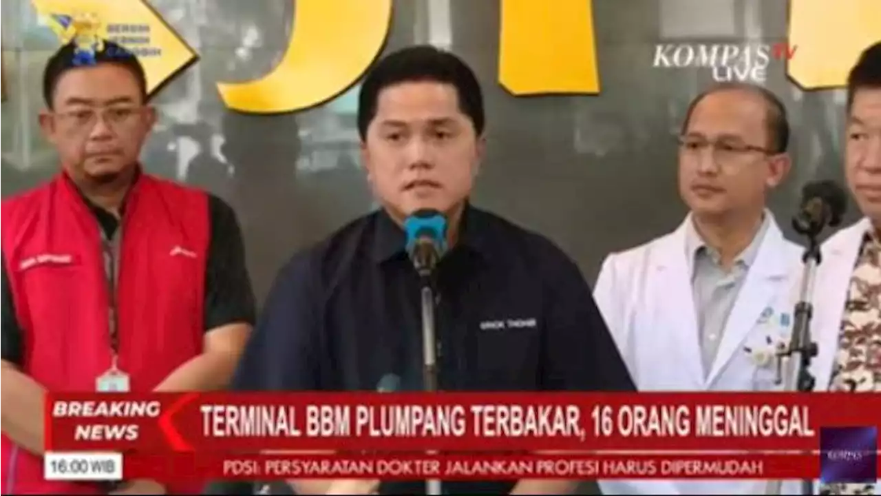 Erick Thohir Sebut Relokasi Depo BBM Plumpang ke Lahan Pelindo Bakal Dimulai Akhir 2024