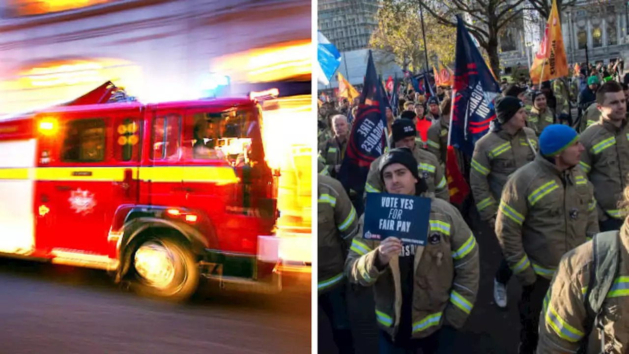 Firefighters' union calls off strike after accepting improved pay deal