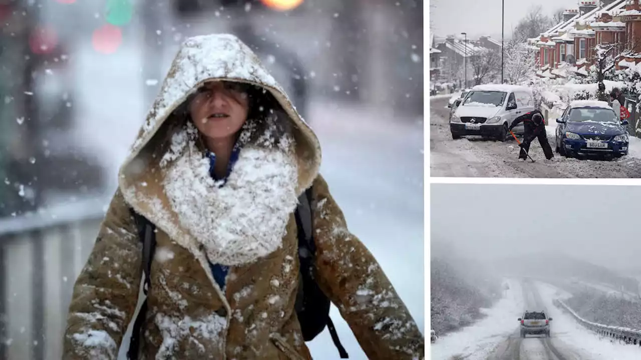 Snow to hit the UK today on the coldest day of 2023 so far as temperatures plummet to -10C