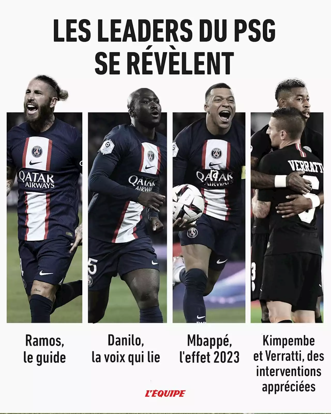 Mbappé, Sergio Ramos, Danilo Pereira, les leaders du PSG se révèlent