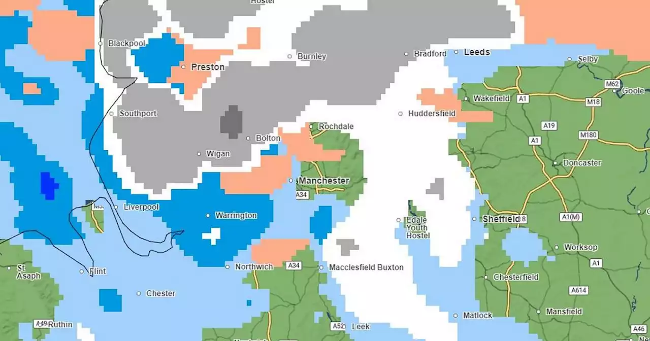 Met Office weather map shows snow sweeping across region this week