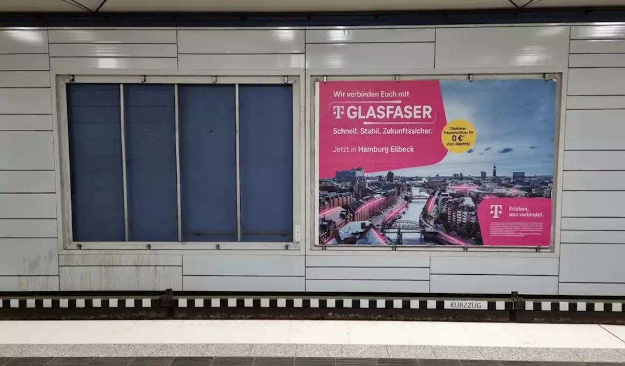 Hamburger Stadtteil heißt nicht mehr so: Verwirrung durch falsches Telekom-Plakat