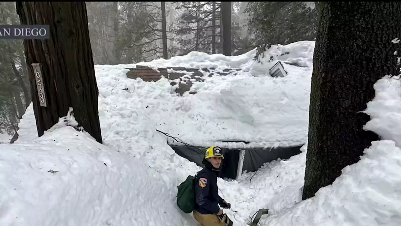 CAL FIRE San Diego Sends Help to Residents Snowed-in Throughout San Bernardino Mountains