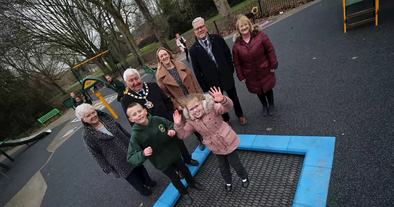 Zip wire and trampoline among improvements at revamped play area