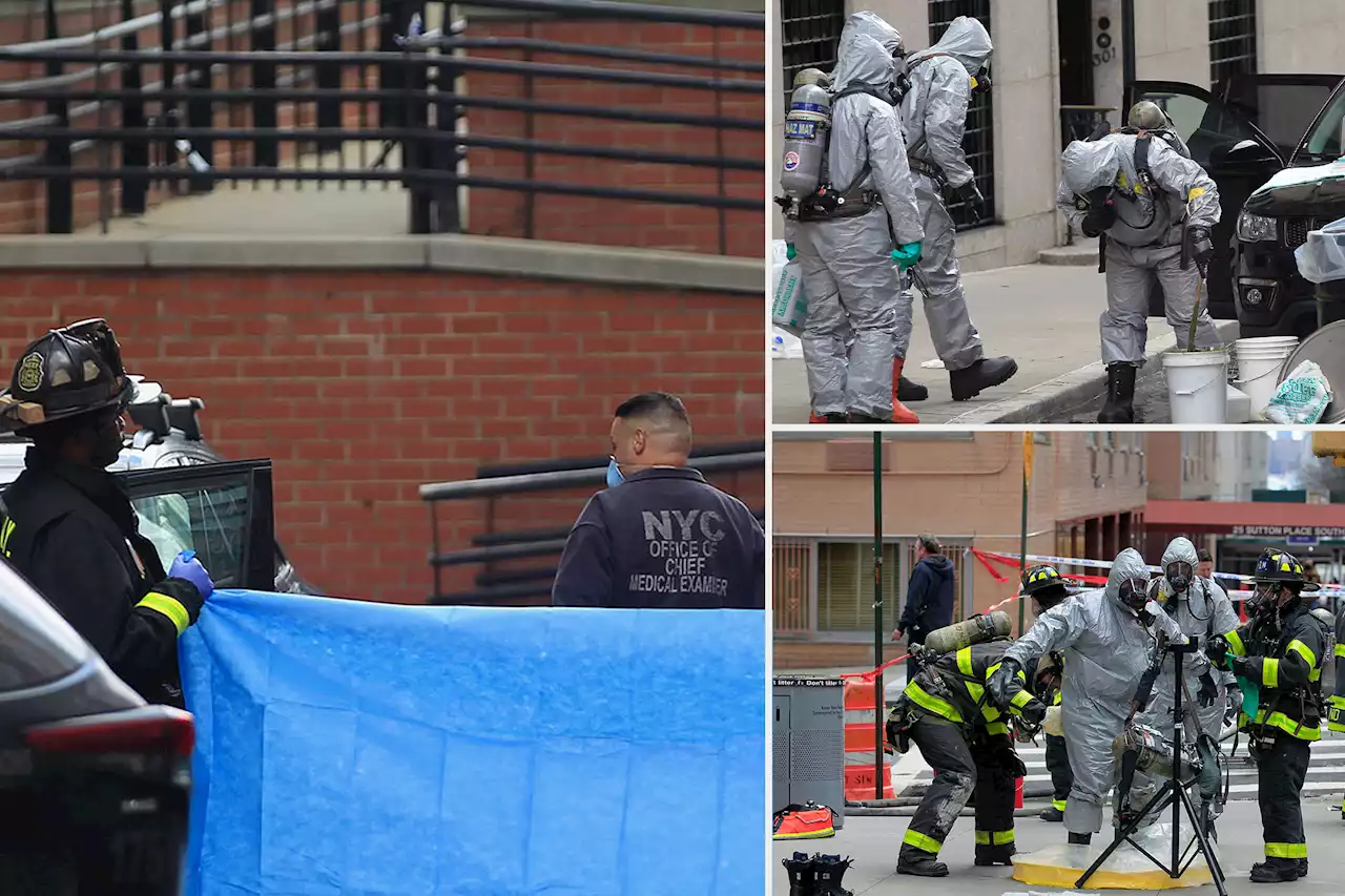 NYC woman, 35, found dead in car may have ingested chemicals, sparking Hazmat response