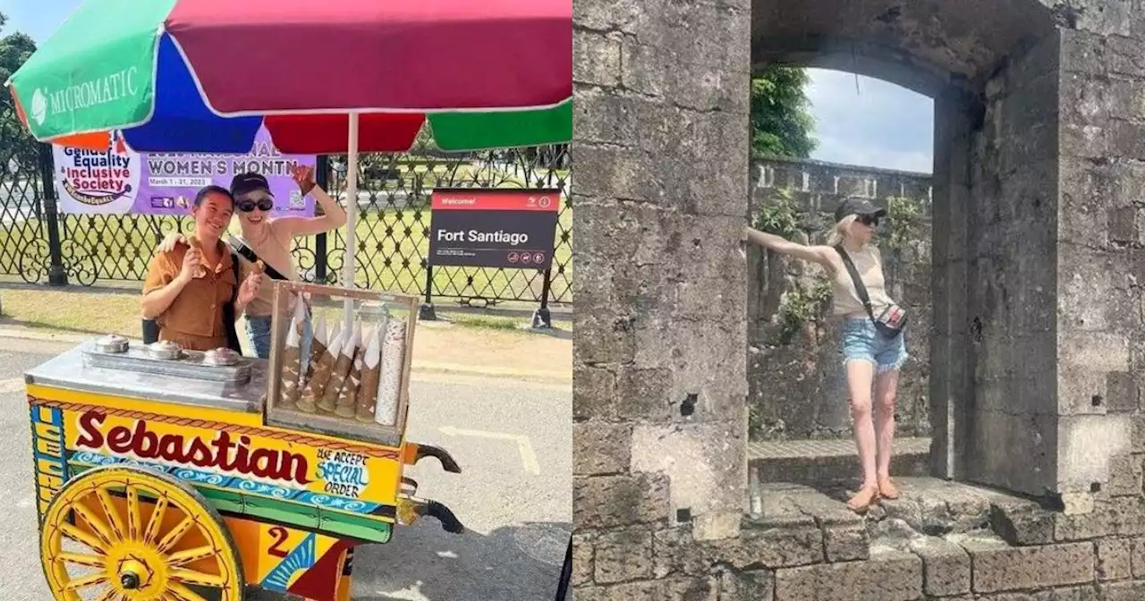 LOOK: Carly Rae Jepsen tries dirty ice cream, tours Intramuros during PH trip