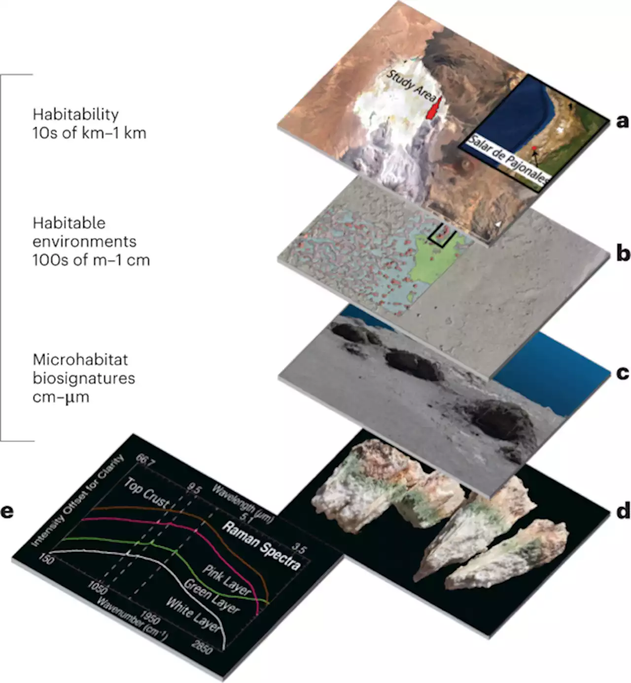 Orbit-to-ground framework to decode and predict biosignature patterns in terrestrial analogues - Nature Astronomy