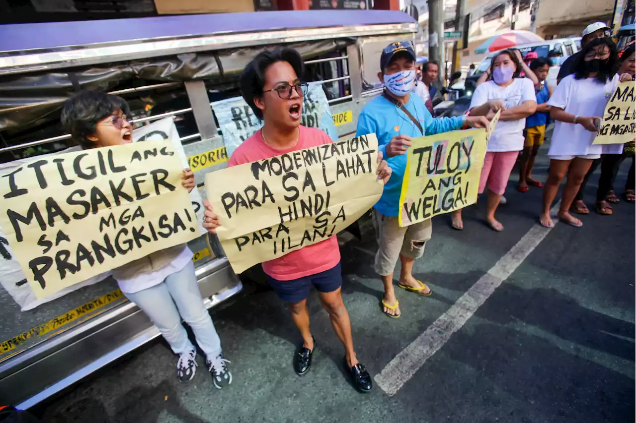 WATCH: Jeepney drivers demand better terms for modernization plan