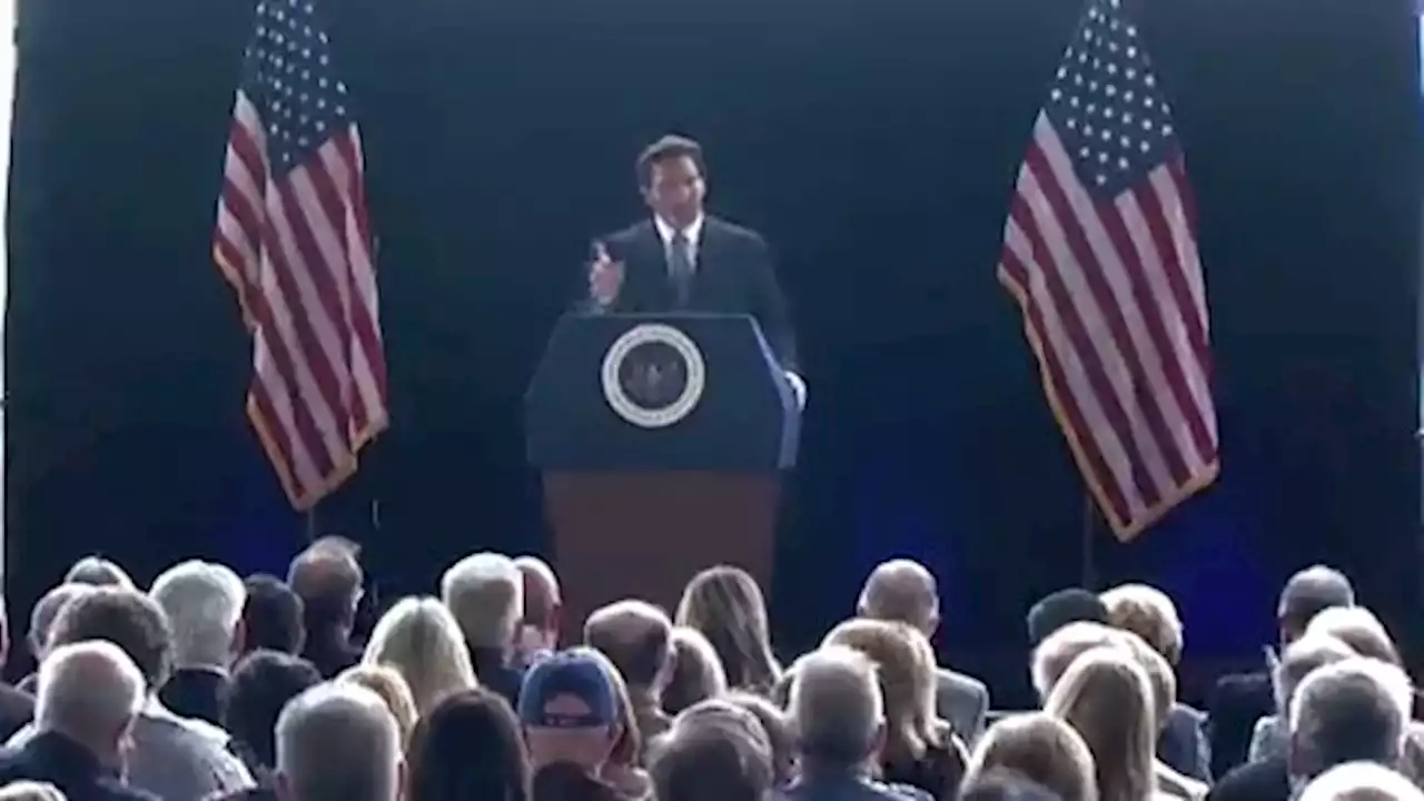 Ron DeSantis attacks liberals in California speech as he mulls White House run